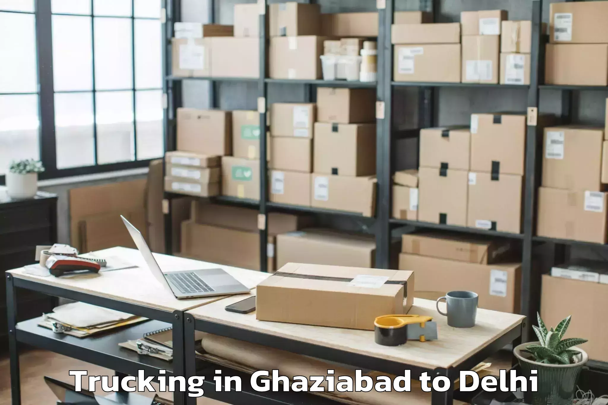 Book Ghaziabad to Naraina Trucking Online